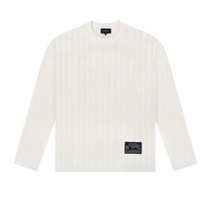 Not Yet Home Ribbed Sweater - Off White & Navy